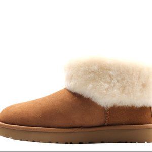 Ugg Mini Fluff Boot - Chestnut, Size 9